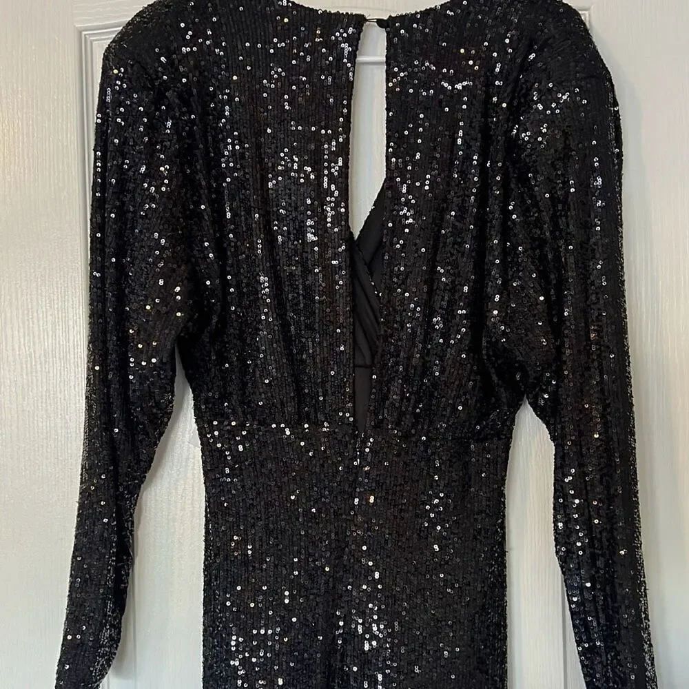 Alexia Admor Silena Sequin Ruched Midi Dress - Picture 5 of 7